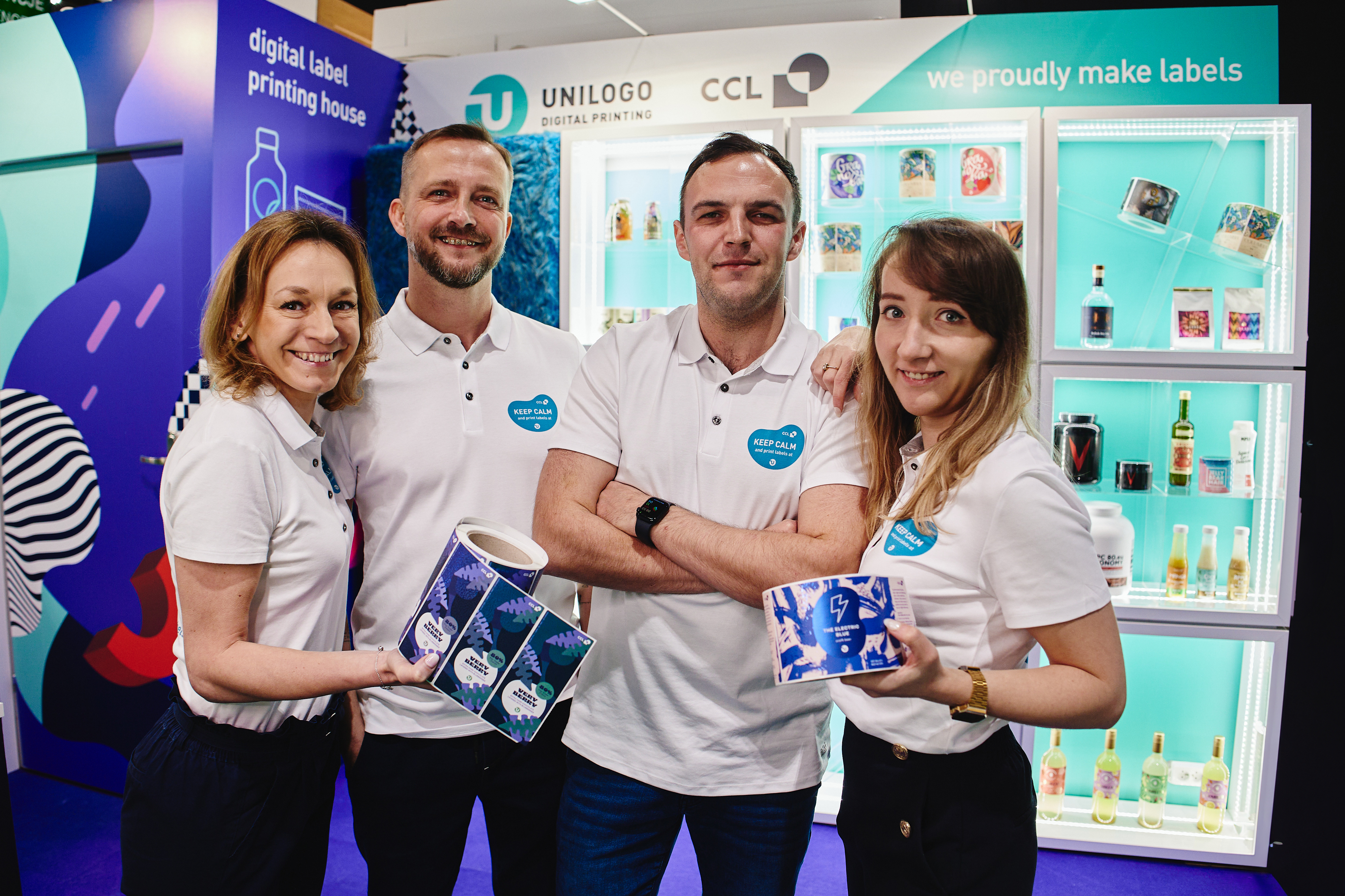 cyfrowa drukarnia etykiet Unilogo Digital Printing na targach WorldFood