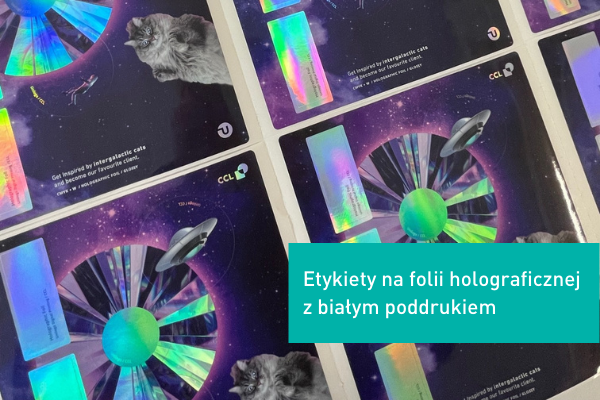 etykiety na folii holograficznej