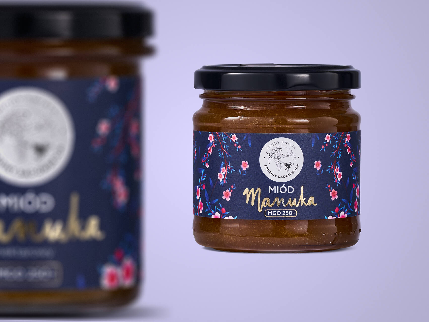 Etykiety na artykuły spożywcze: Miody Manuka Pasieki Sadowskich